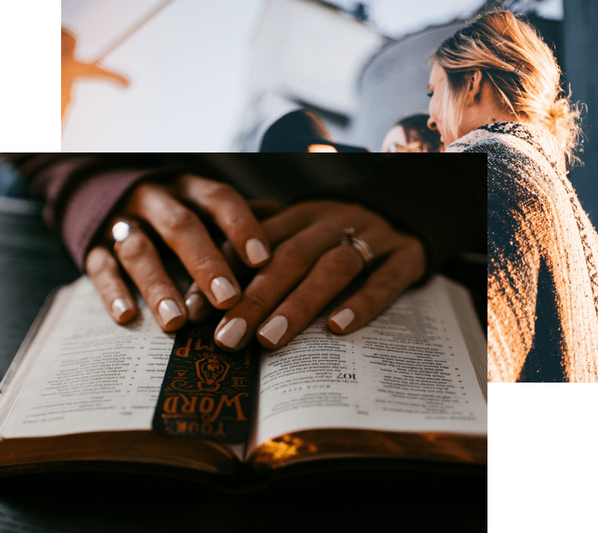 Woman reading bible