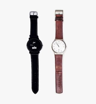 Black and brown watches