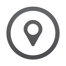 Location pin in a circle icon